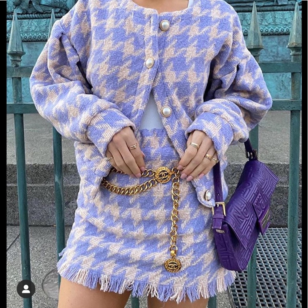 Storets Lavender Houndstooth Jacket (SKIRT NOT INCLUDED)